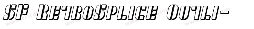 SF RetroSplice Outli字体转换 SF RetroSplice Outli字体转换